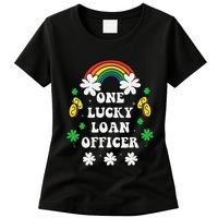 One Lucky Loan Cute St Patricks Day Irish Shamrock Womens T-Shirt