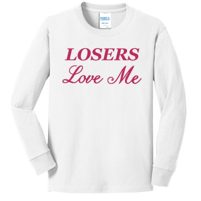 Ohkay Losers Love Me Kids Long Sleeve Shirt