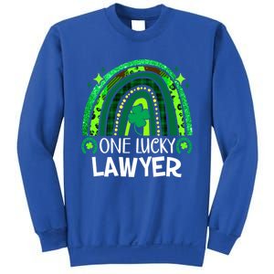 One Lucky Lawyer Funny Gift Rainbow St Patrick's Day Gift Sweatshirt