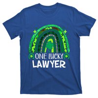 One Lucky Lawyer Funny Gift Rainbow St Patrick's Day Gift T-Shirt