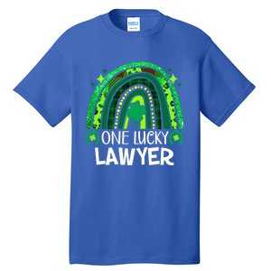 One Lucky Lawyer Funny Gift Rainbow St Patrick's Day Gift Tall T-Shirt