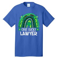 One Lucky Lawyer Funny Gift Rainbow St Patrick's Day Gift Tall T-Shirt