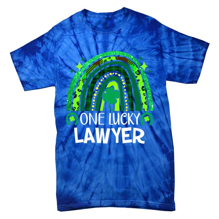 One Lucky Lawyer Funny Gift Rainbow St Patrick's Day Gift Tie-Dye T-Shirt