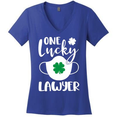 One Lucky Lawyer St Patrick's Day Lawyer Gift Women's V-Neck T-Shirt