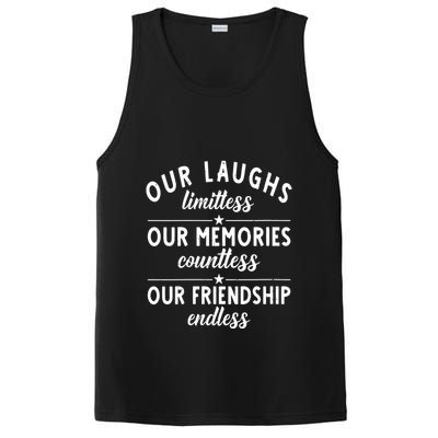Our Laughs Limitless Memories Countless Friendship Endless Vneck PosiCharge Competitor Tank