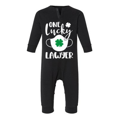 One Lucky Lawyer St Patrick's Day Lawyer Cute Gift Infant Fleece One Piece