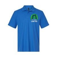 One Lucky Lawyer Cool Gift Rainbow St Patrick's Day Great Gift Softstyle Adult Sport Polo