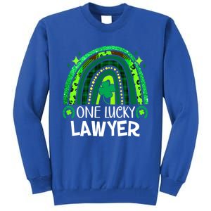 One Lucky Lawyer Cool Gift Rainbow St Patrick's Day Great Gift Tall Sweatshirt