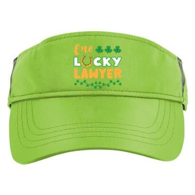 One Lucky Lawyer St Patricks Day Cute Gift Adult Drive Performance Visor