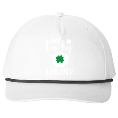 One Lucky Lawyer St Patrick's Day Lawyer Gift Snapback Five-Panel Rope Hat