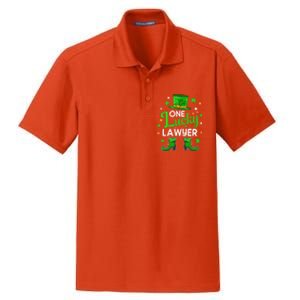 One Lucky Lawyer St Patrick's Day Leprechaun Lawyer Gift Dry Zone Grid Polo