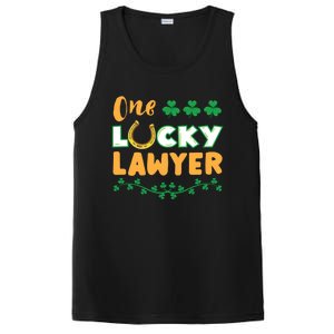 One Lucky Lawyer St Patricks Day Meaningful Gift PosiCharge Competitor Tank