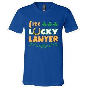 One Lucky Lawyer St Patricks Day Meaningful Gift V-Neck T-Shirt