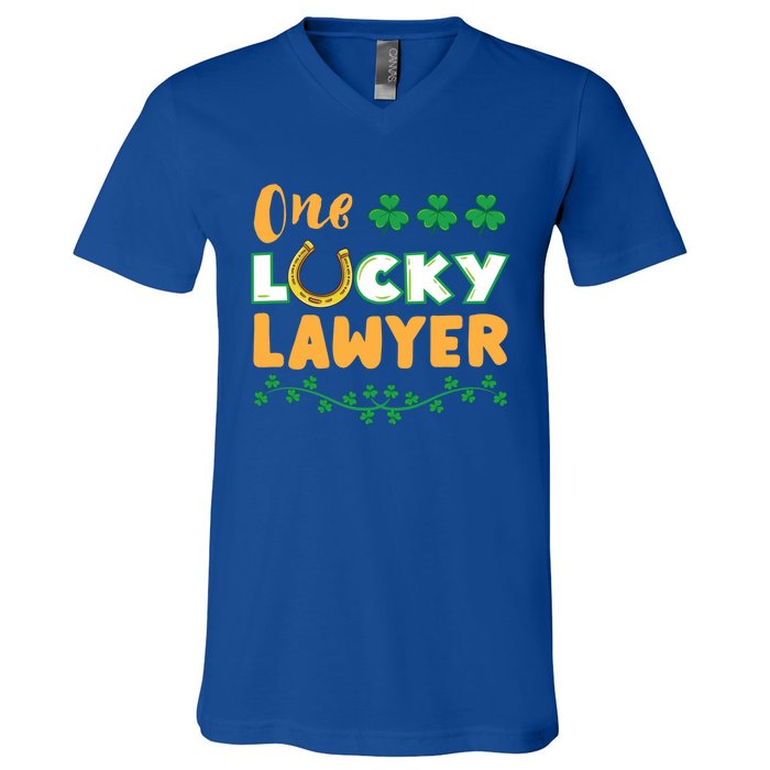 One Lucky Lawyer St Patricks Day Meaningful Gift V-Neck T-Shirt