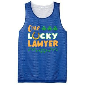 One Lucky Lawyer St Patricks Day Meaningful Gift Mesh Reversible Basketball Jersey Tank