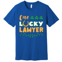 One Lucky Lawyer St Patricks Day Meaningful Gift Premium T-Shirt