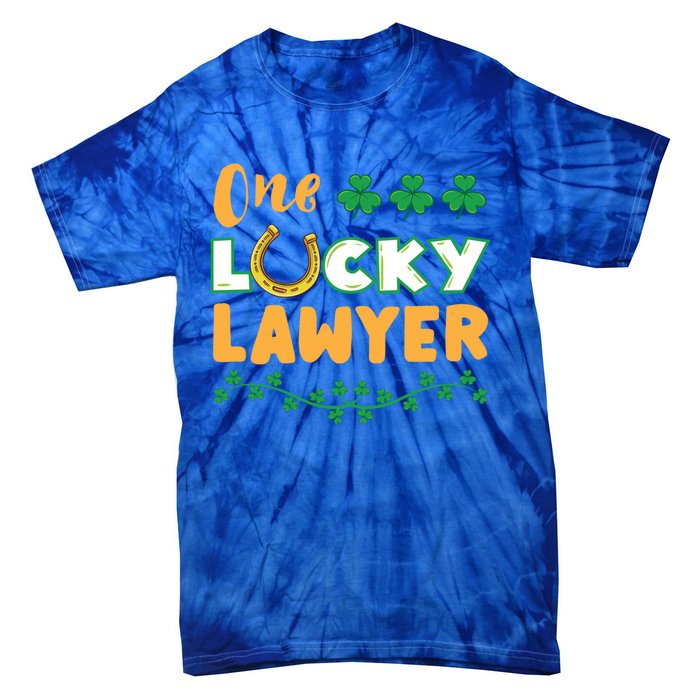 One Lucky Lawyer St Patricks Day Meaningful Gift Tie-Dye T-Shirt