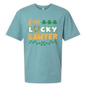 One Lucky Lawyer St Patricks Day Meaningful Gift Sueded Cloud Jersey T-Shirt