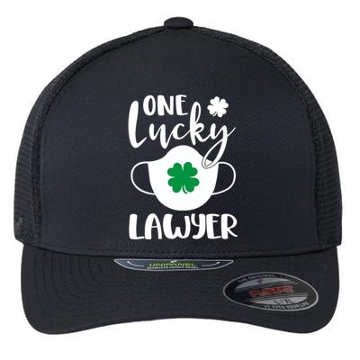 One Lucky Lawyer St Patrick's Day Lawyer Gift Flexfit Unipanel Trucker Cap