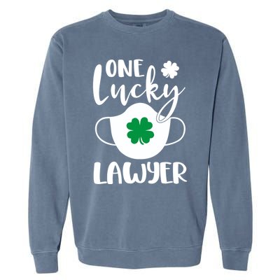 One Lucky Lawyer St Patrick's Day Lawyer Gift Garment-Dyed Sweatshirt