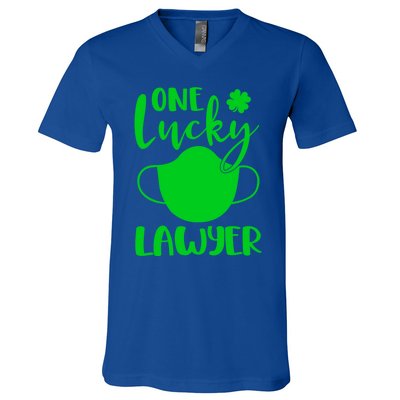 One Lucky Lawyer St Patrick's Day Lawyer Cute Gift V-Neck T-Shirt