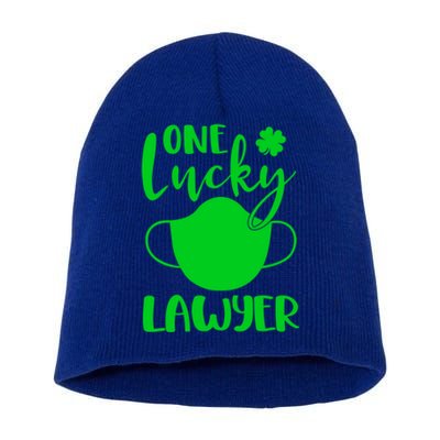 One Lucky Lawyer St Patrick's Day Lawyer Cute Gift Short Acrylic Beanie