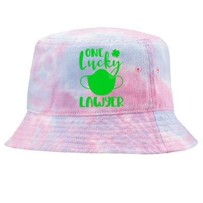 One Lucky Lawyer St Patrick's Day Lawyer Cute Gift Tie-Dyed Bucket Hat