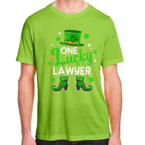 One Lucky Lawyer St Patrick's Day Leprechaun Lawyer Gift Adult ChromaSoft Performance T-Shirt