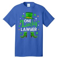 One Lucky Lawyer St Patrick's Day Leprechaun Lawyer Gift Tall T-Shirt