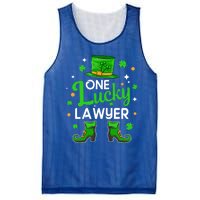 One Lucky Lawyer St Patrick's Day Leprechaun Lawyer Gift Mesh Reversible Basketball Jersey Tank