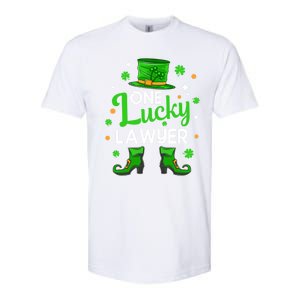 One Lucky Lawyer St Patrick's Day Leprechaun Lawyer Gift Softstyle CVC T-Shirt