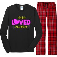 One Loved Mama Funny Mothers Day T Long Sleeve Pajama Set