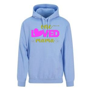 One Loved Mama Funny Mothers Day T Unisex Surf Hoodie