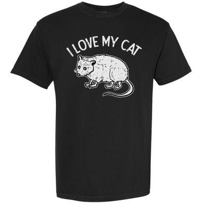 Opossum Love My Cat Funny Possum Street Women Garment-Dyed Heavyweight T-Shirt
