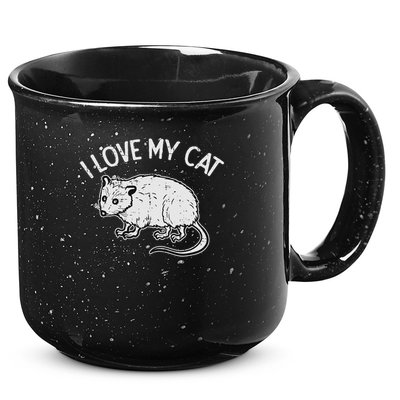 Opossum Love My Cat Funny Possum Street Women 15oz Campfire Ceramic Mug
