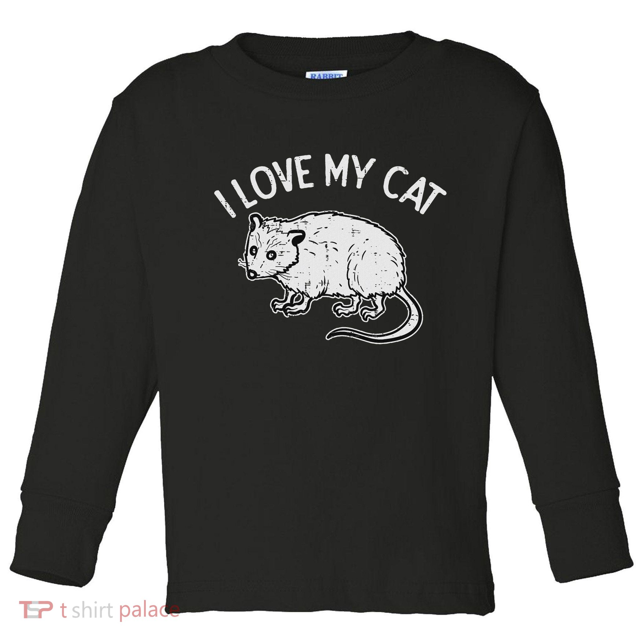 Opossum Love My Cat Funny Possum Street Women Toddler Long Sleeve Shirt