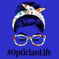 Optician Life Messy Hair Bun Healthcare Worker Funny Gift Baby Bodysuit