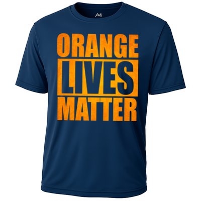 Orange Lives Matter Funny Donald Trump Cooling Performance Crew T-Shirt