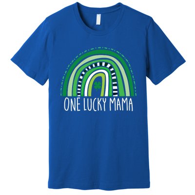 One Lucky Mama Cute Rainbow Mothers St Patricks Day Great Gift Premium T-Shirt