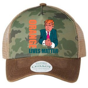 Orange Lives Matter Funny Trump Legacy Tie Dye Trucker Hat