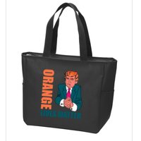 Orange Lives Matter Funny Trump Zip Tote Bag