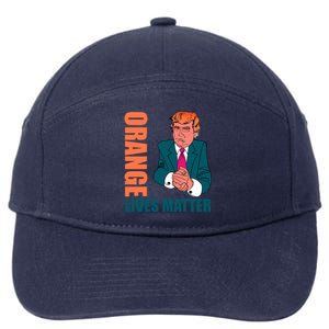 Orange Lives Matter Funny Trump 7-Panel Snapback Hat