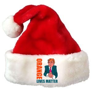 Orange Lives Matter Funny Trump Premium Christmas Santa Hat