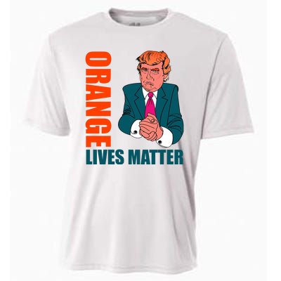 Orange Lives Matter Funny Trump Cooling Performance Crew T-Shirt