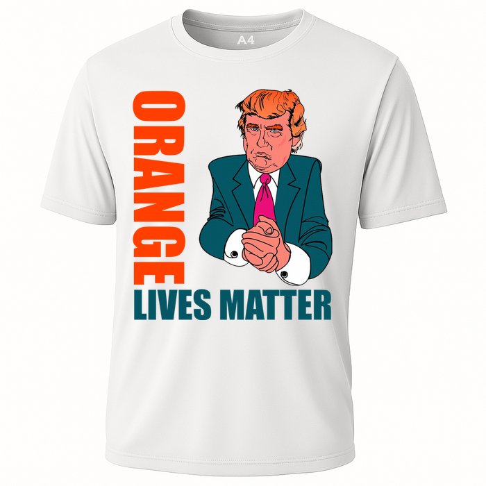 Orange Lives Matter Funny Trump Cooling Performance Crew T-Shirt