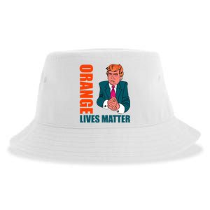 Orange Lives Matter Funny Trump Sustainable Bucket Hat