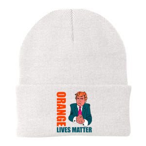 Orange Lives Matter Funny Trump Knit Cap Winter Beanie