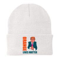 Orange Lives Matter Funny Trump Knit Cap Winter Beanie