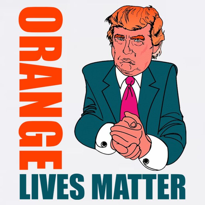Orange Lives Matter Funny Trump Flatbill Hat