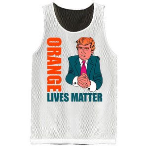 Orange Lives Matter Funny Trump Mesh Reversible Basketball Jersey Tank